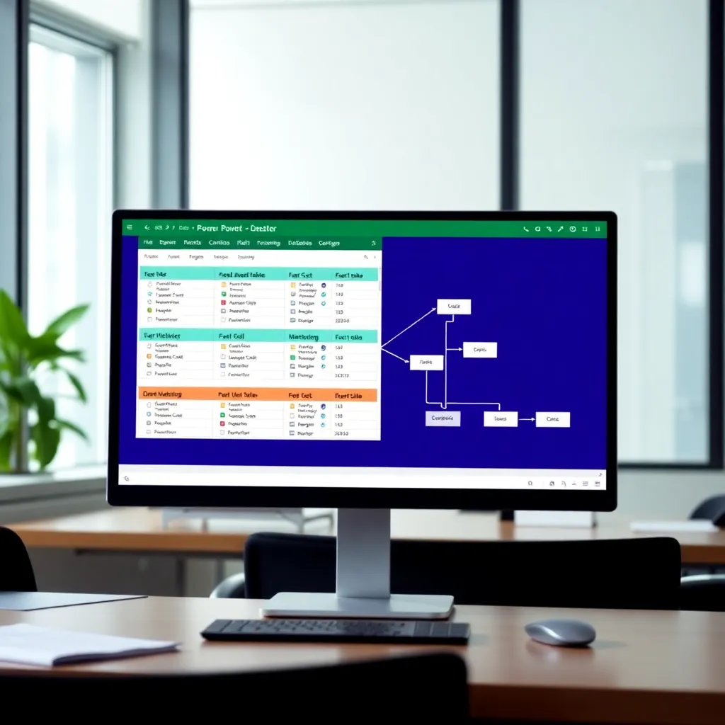 Dataspecialist werkt aan geoptimaliseerde Excel-tabel op kantoor