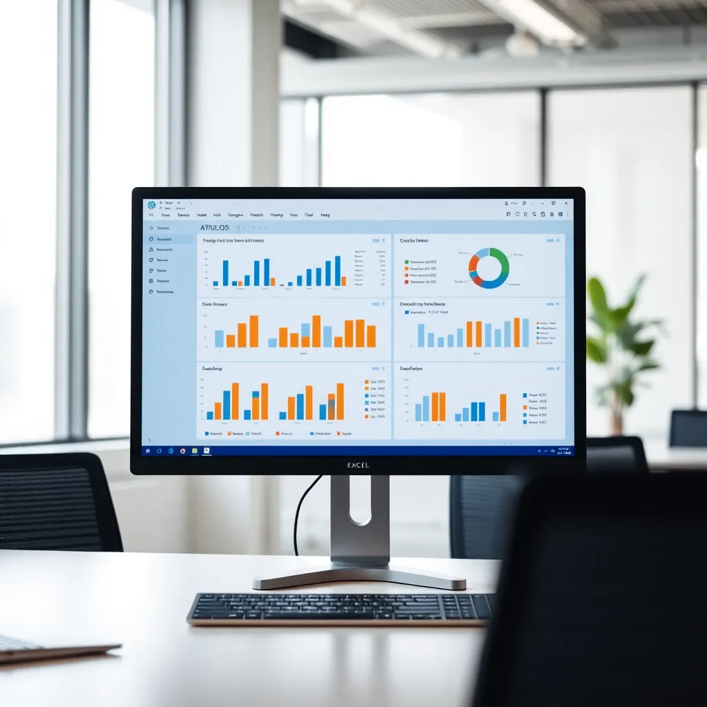 Nederlandse professional die een Excel VBA macro uitvoert op kantoor